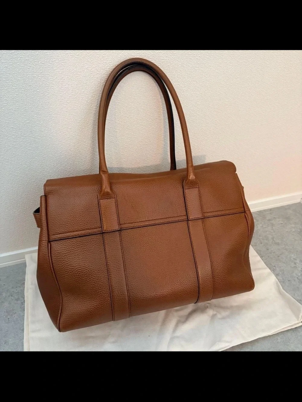 Mulberry Brown Leather Top-Handle Satchel